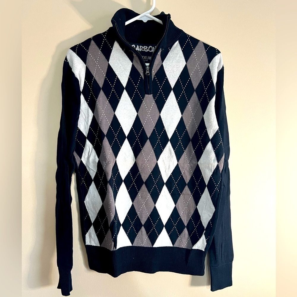 Carbon 1/4 Zip Up Sweater